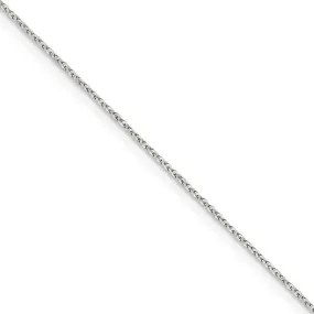 1.1mm Sterling Silver Flat Cable Chain Necklace