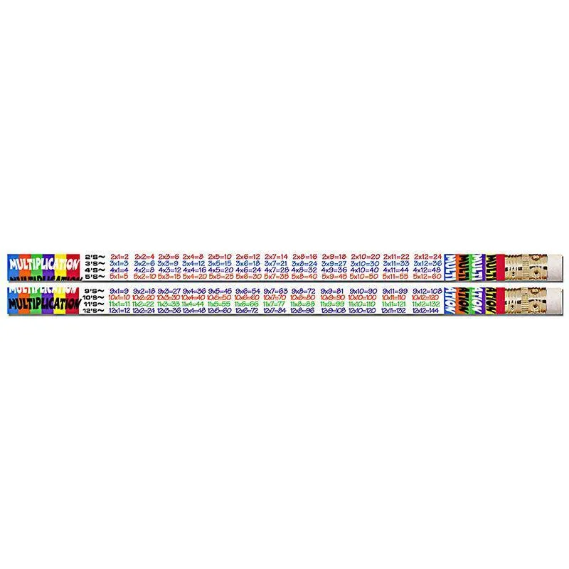 (12 Dz)Multiplication Table Pencils