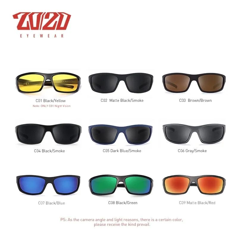 20/20 Optical Brand Design New Polarized Sunglasses Men Fashion Male Eyewear Sun Glasses Travel Fishing Oculos PL66 With Box