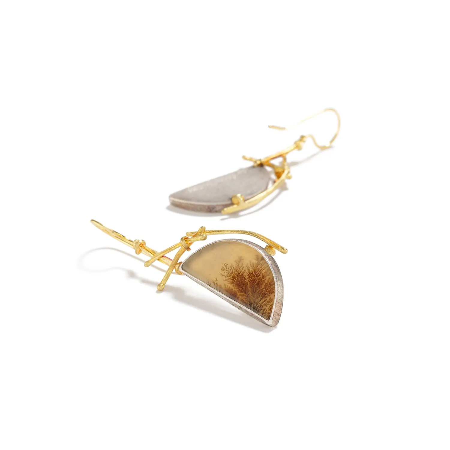 Agate Earring on Wire