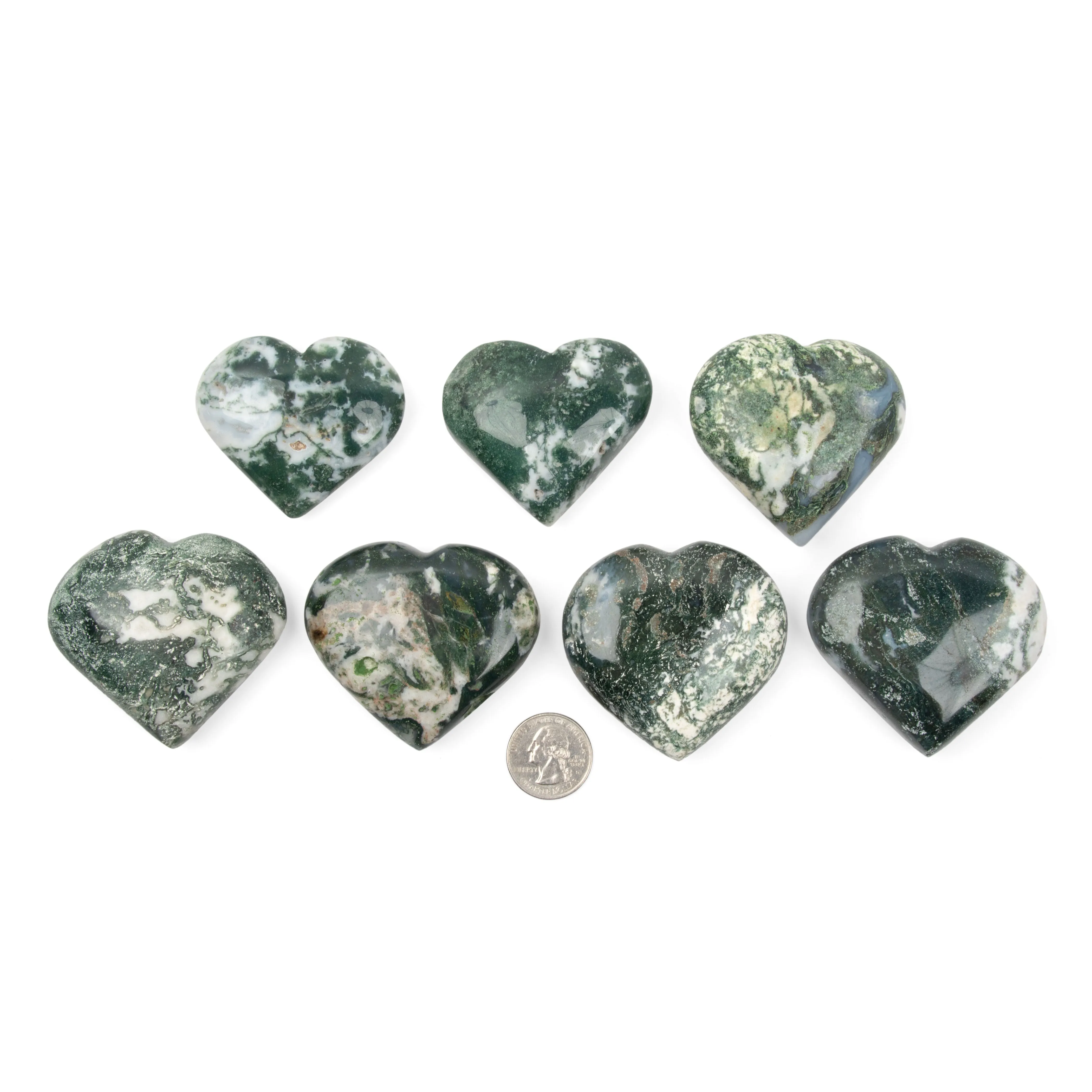 Agate - Moss, Hearts