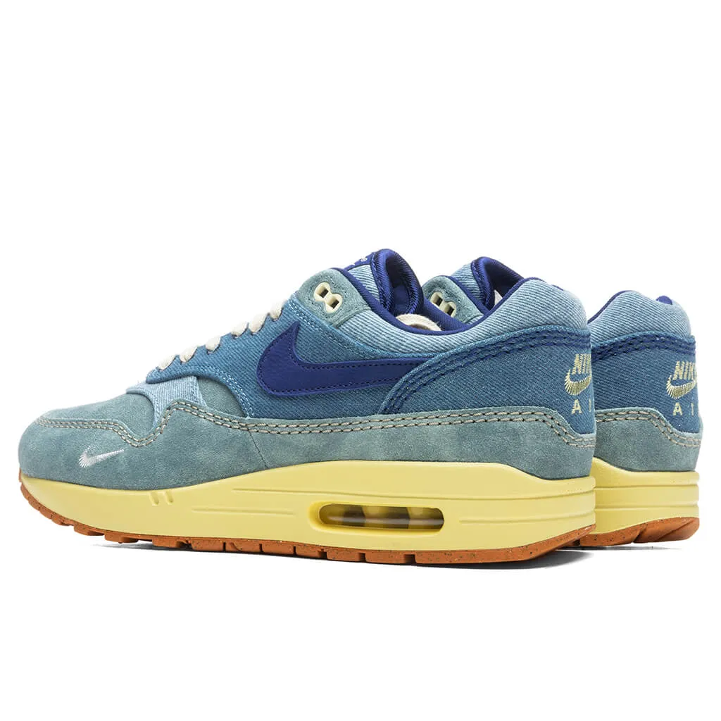 Air Max 1 PRM - Mineral Slate/Deep Royal Blue/Lemon Wash