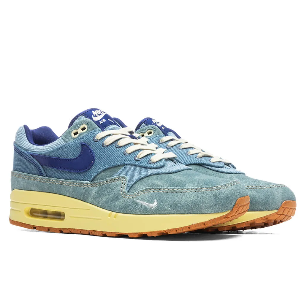 Air Max 1 PRM - Mineral Slate/Deep Royal Blue/Lemon Wash