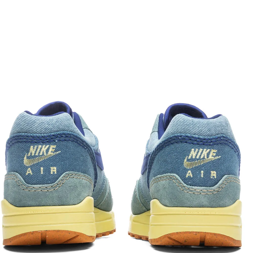 Air Max 1 PRM - Mineral Slate/Deep Royal Blue/Lemon Wash