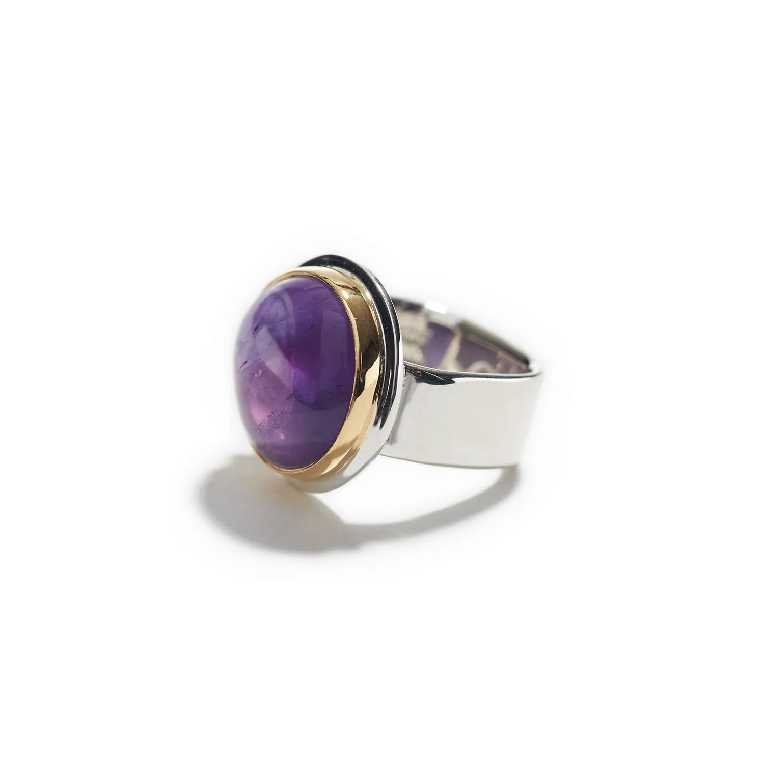 Amethyst Round Ring