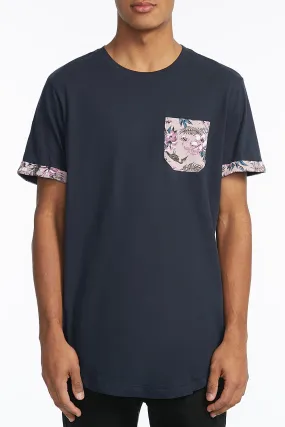 Amnesia Guys Solid Bird Pocket Tee