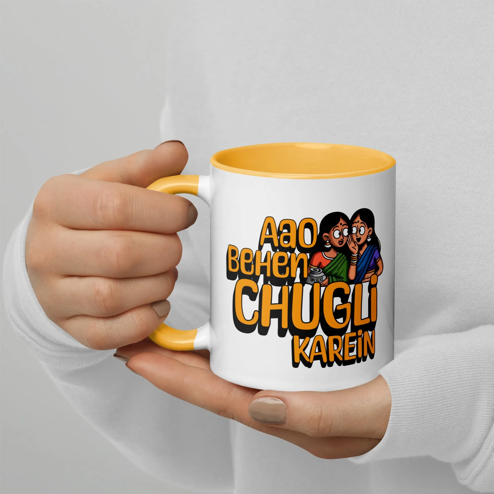 Ayo Behen Chugli Karein Mug  Mug with Color Inside