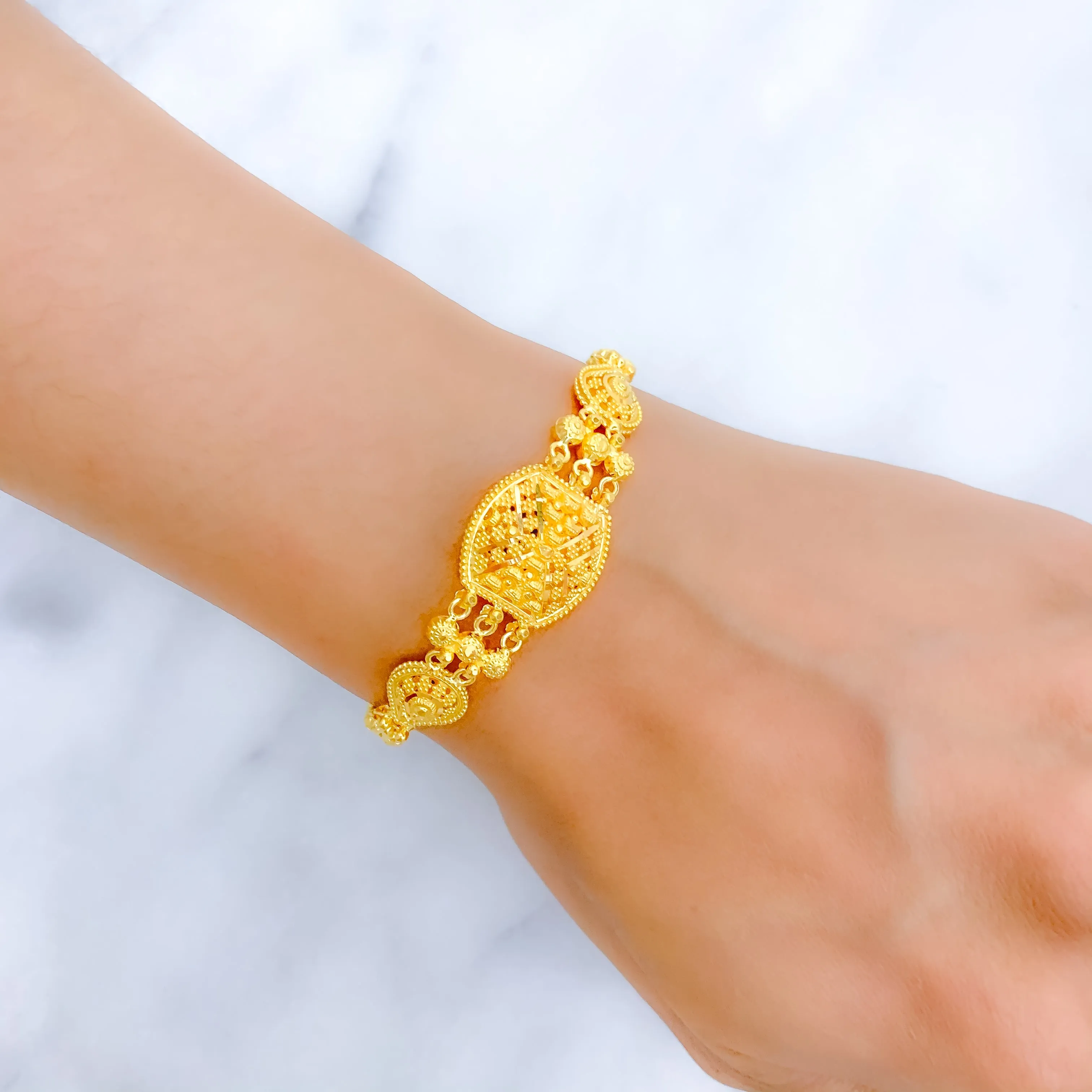 Beaded Meenakari Reversible Bracelet