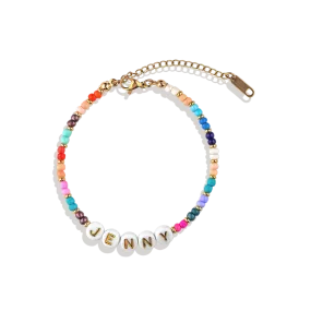 Beaded Name Bracelet | Joyful