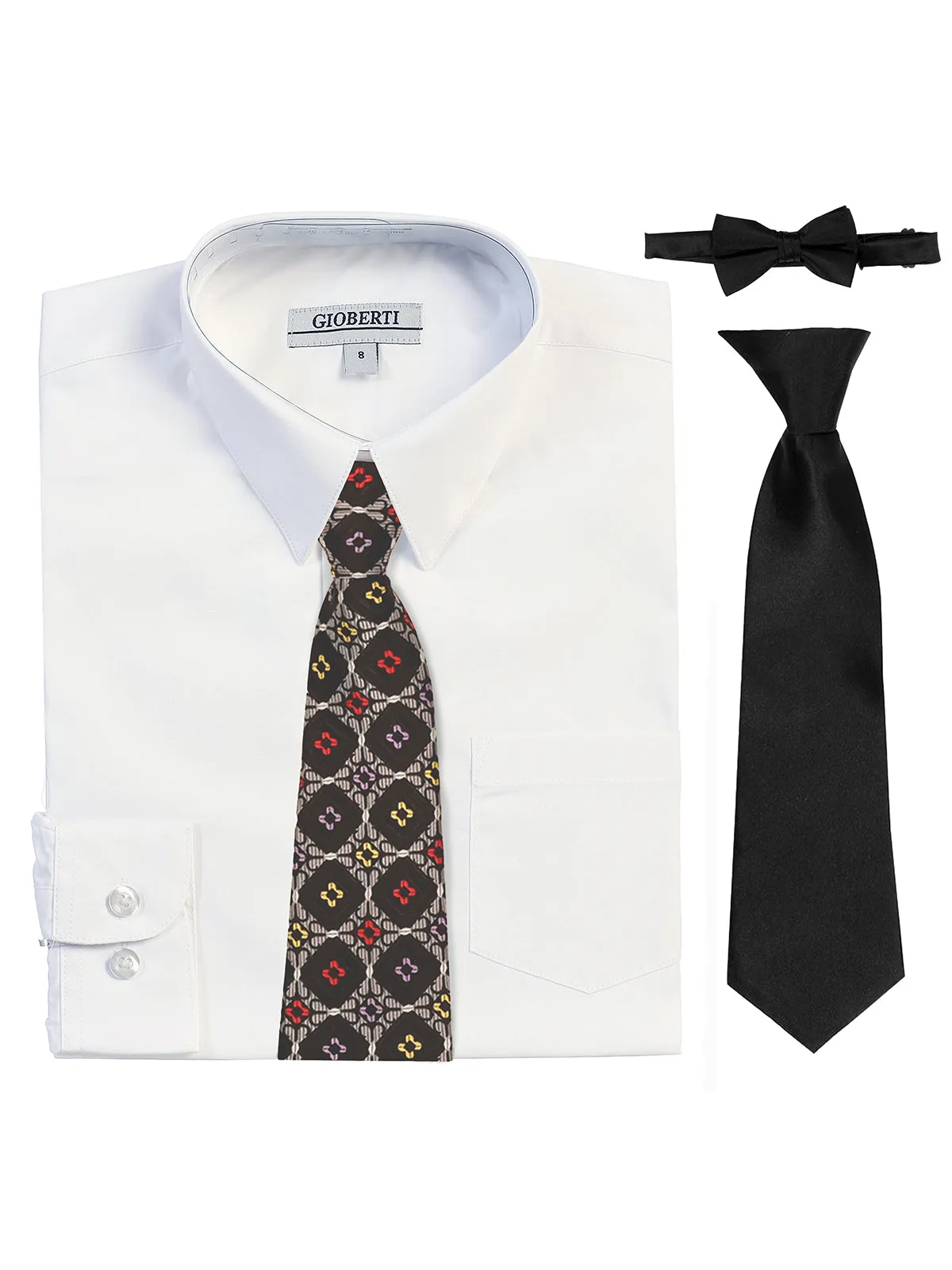 Boy's (8-18) Shirt w/ Design Tie Set