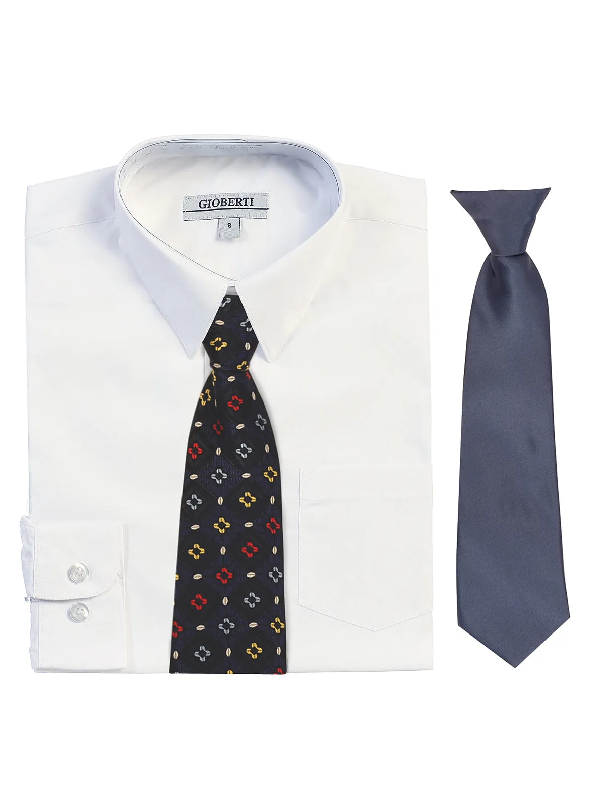 Boy's (8-18) Shirt w/ Design Tie Set