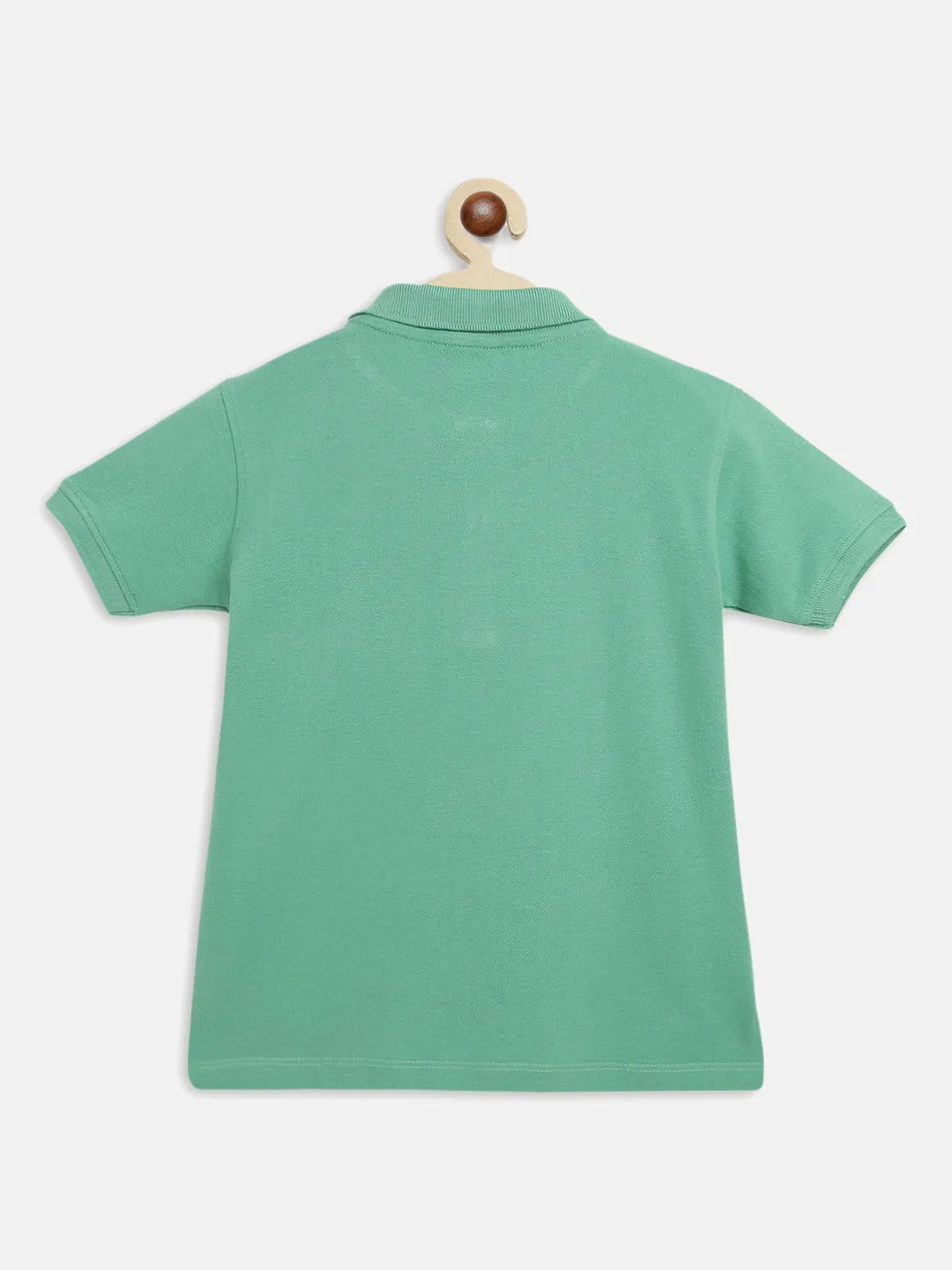 Boys Green Polo T-Shirt