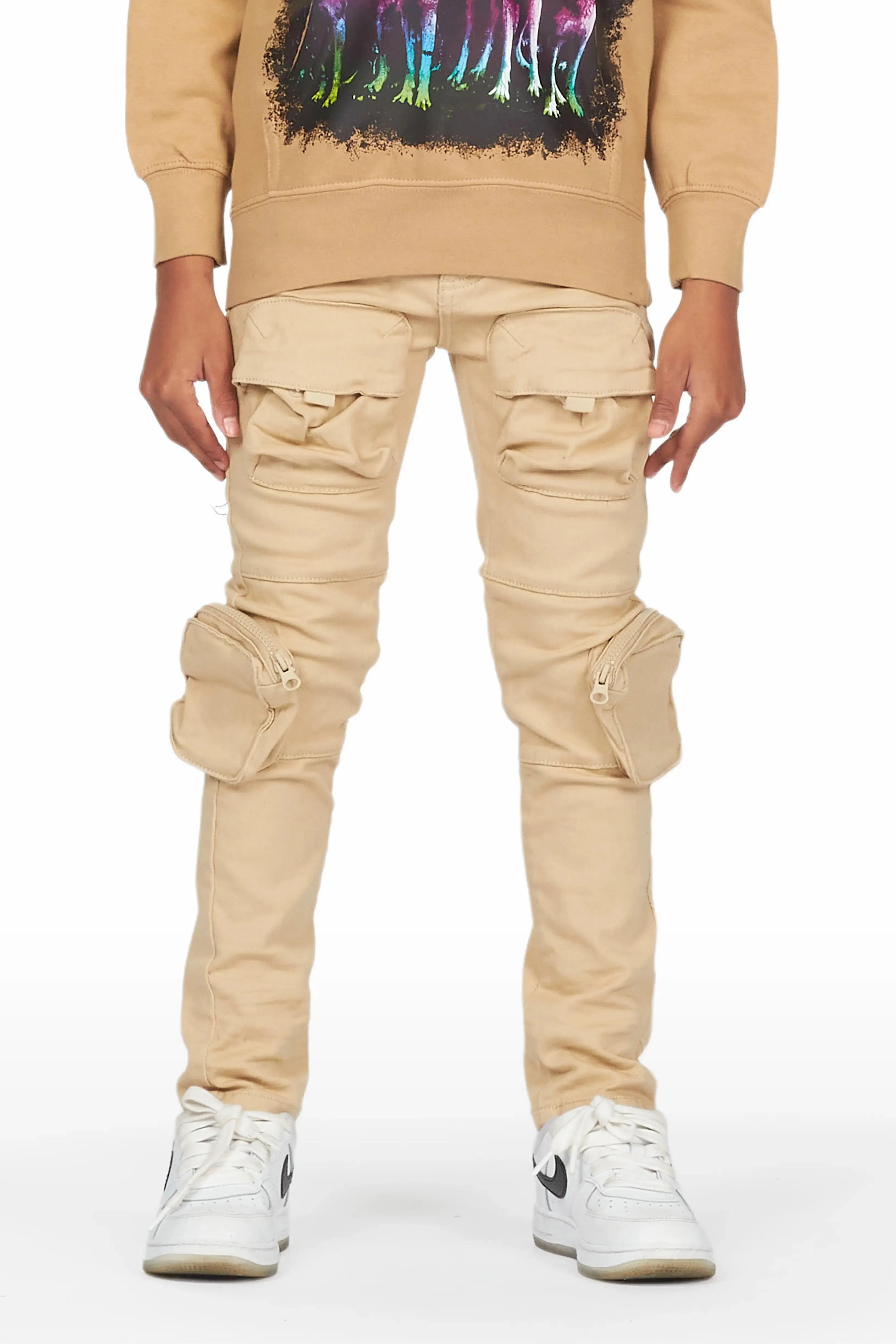 Boys Mungo Khaki Cargo Jean