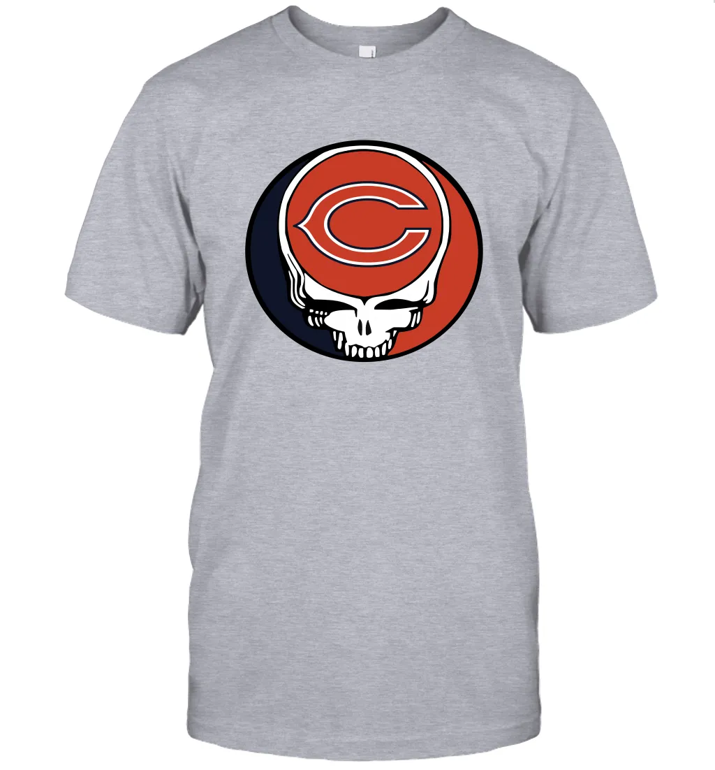 Chicago Bears Grateful Dead Steal Your Face NFL Football Mens T-Shirt