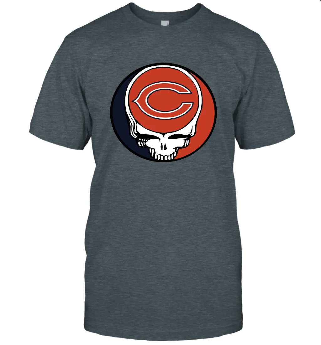 Chicago Bears Grateful Dead Steal Your Face NFL Football Mens T-Shirt