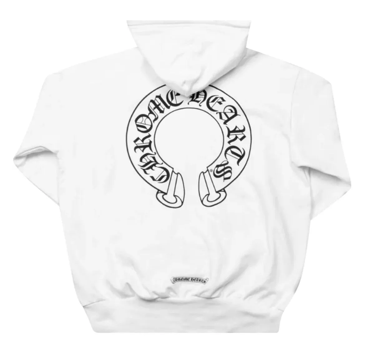 CHROME HEARTS HORSE SHOE FLORAL ZIP UP HOODIE WHITE