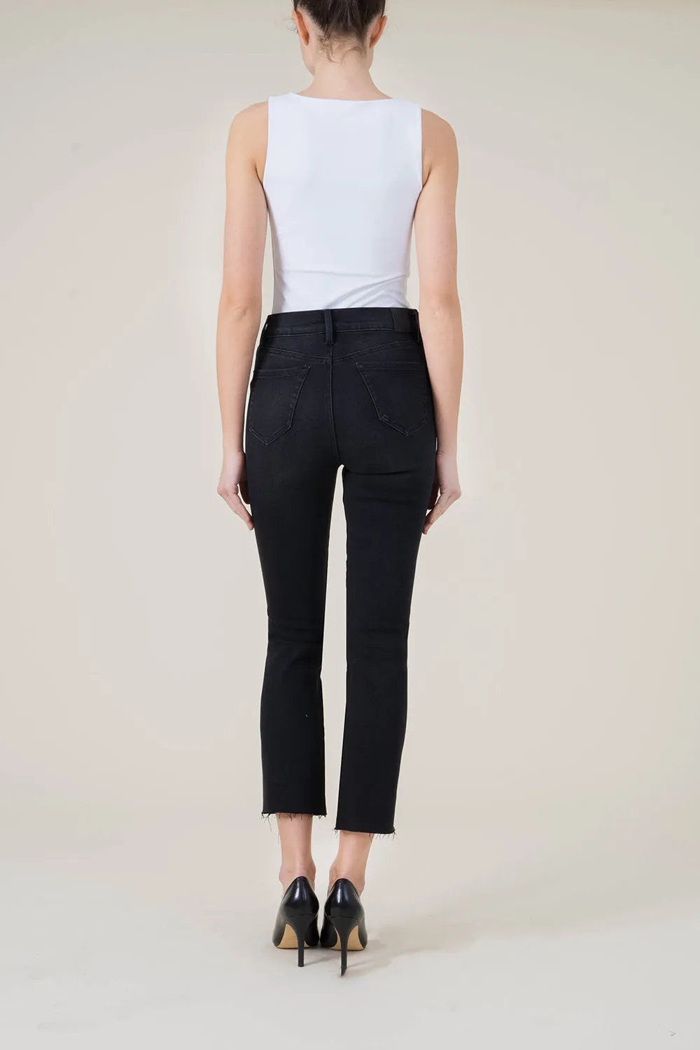 Classic 5pkt High Rise Straight Crop