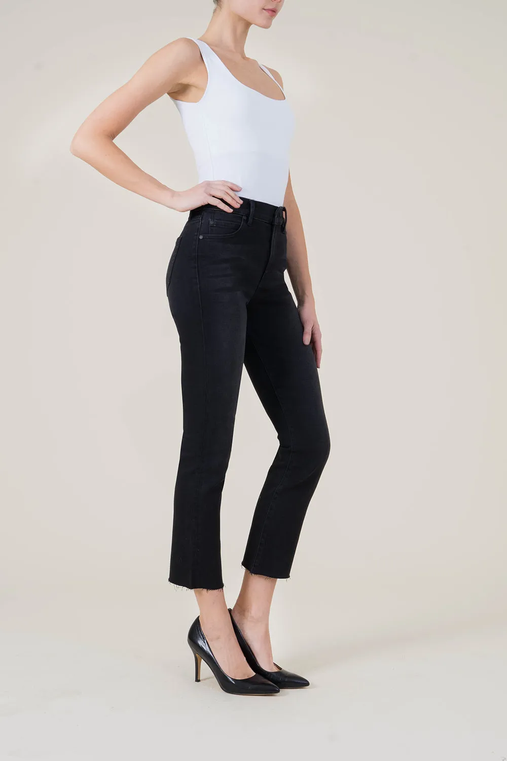 Classic 5pkt High Rise Straight Crop