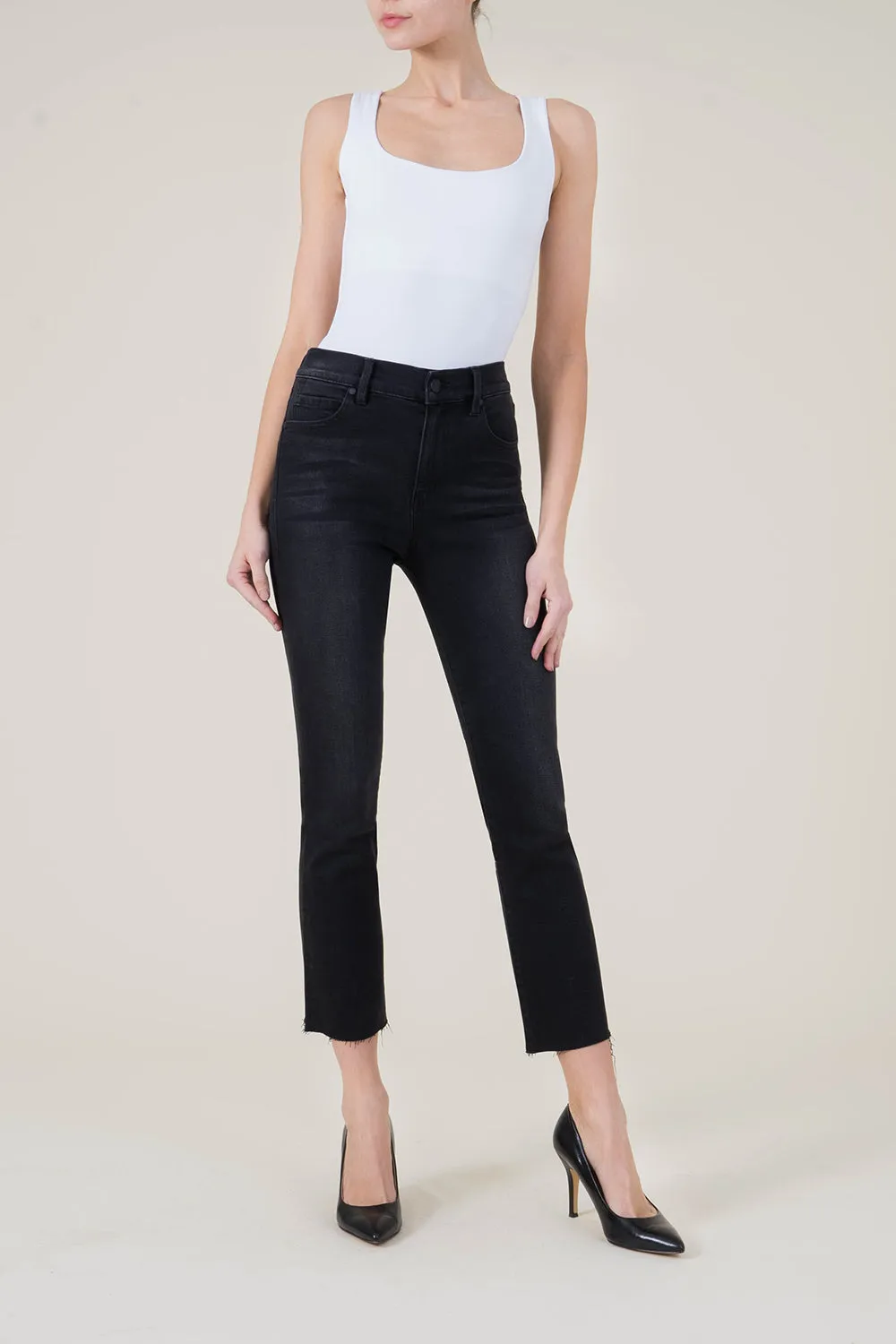 Classic 5pkt High Rise Straight Crop