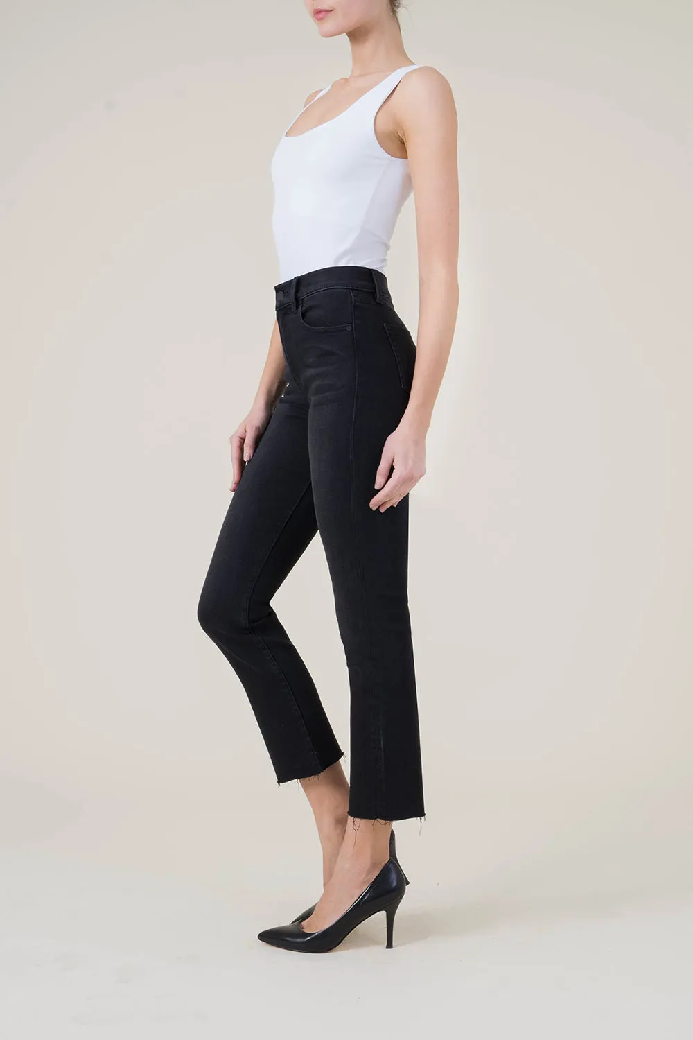 Classic 5pkt High Rise Straight Crop