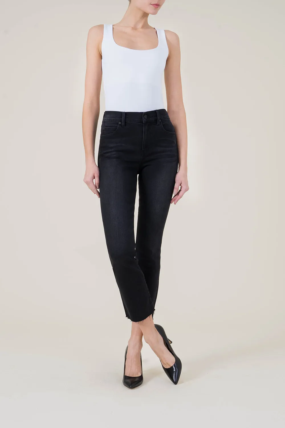 Classic 5pkt High Rise Straight Crop