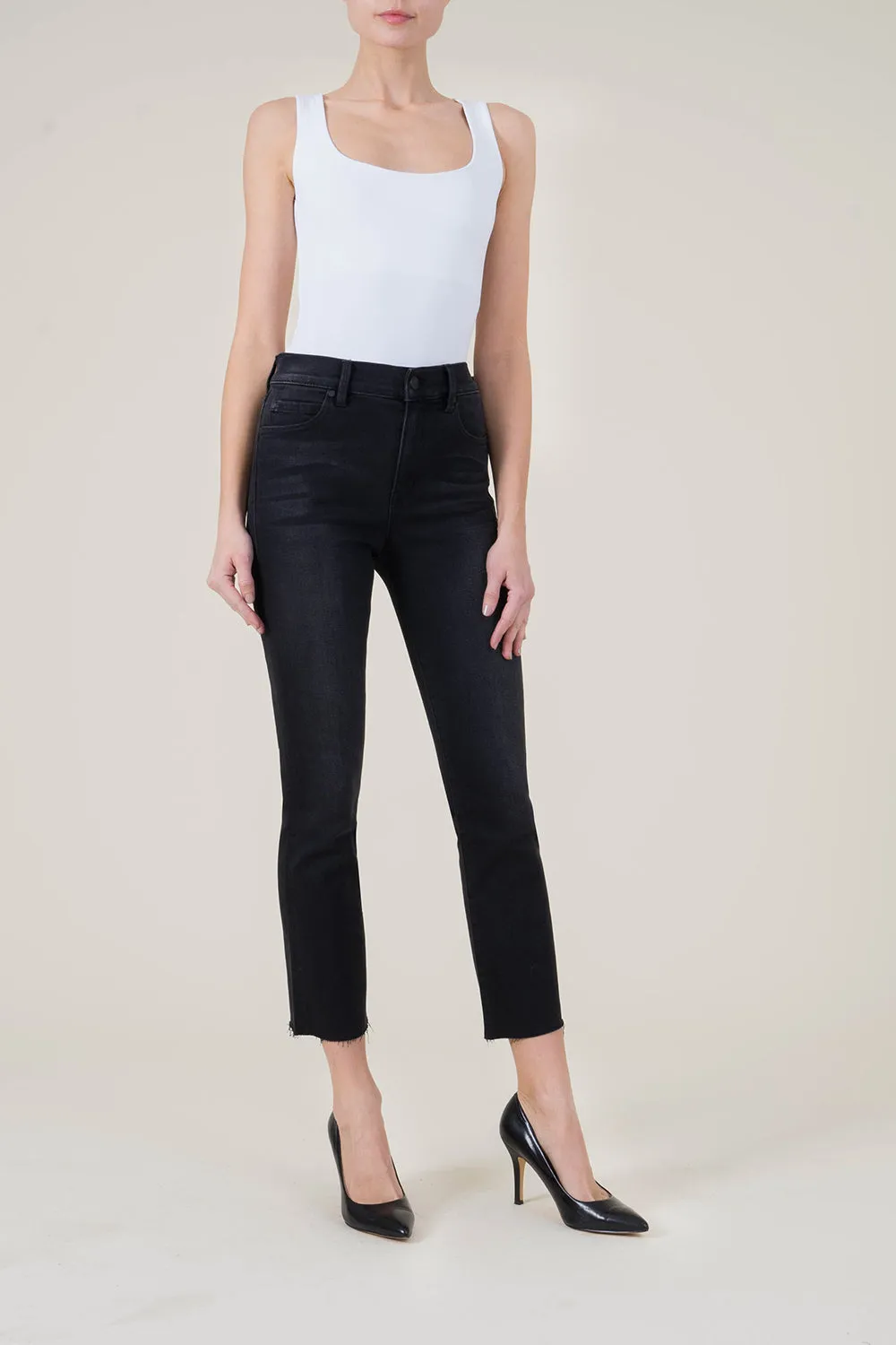 Classic 5pkt High Rise Straight Crop