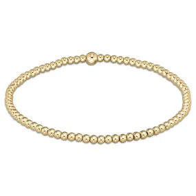 Classic gold 2.5mm bead bracelet