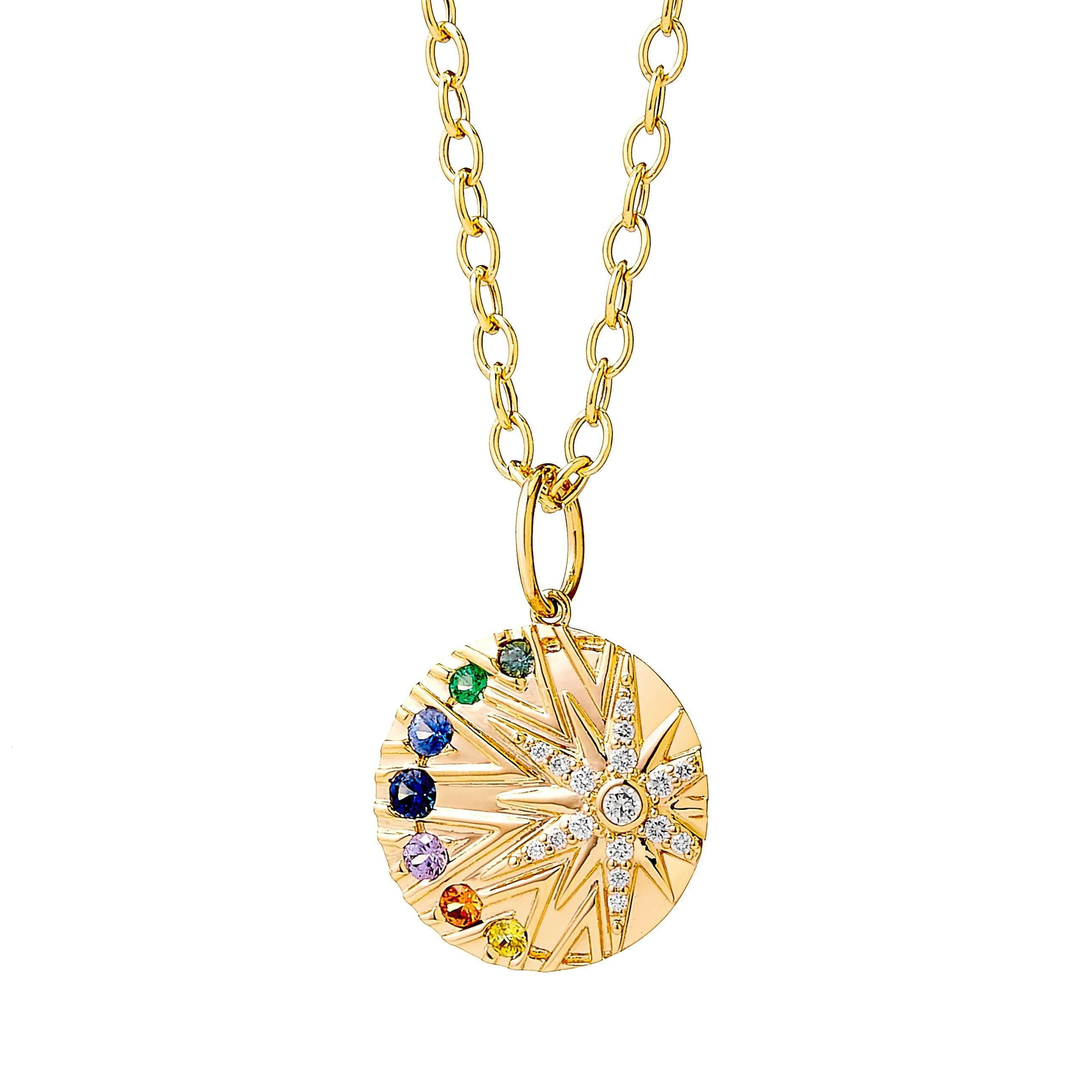 Cosmic Rainbow Star Pendant