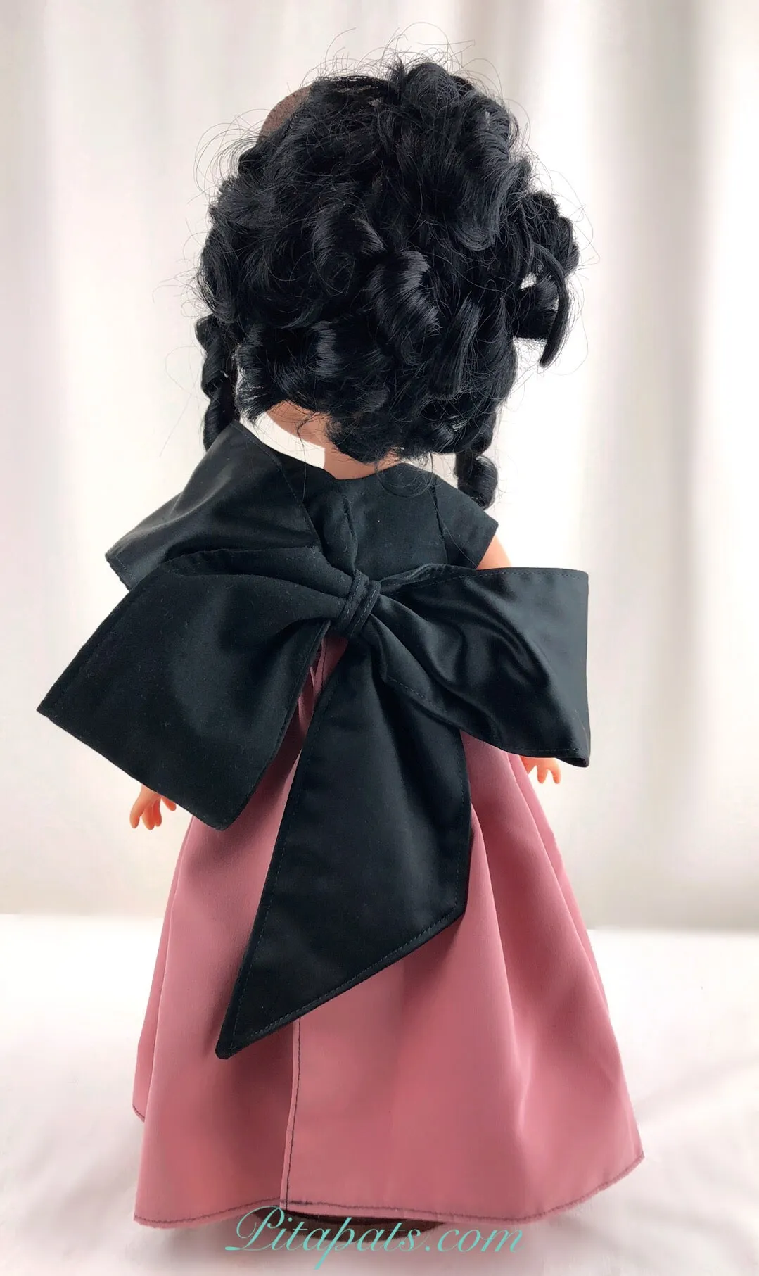 Custom Disney Animator Doll - Pocahontas in big bow pink princess dress