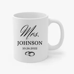 Customizable Mr. or Mrs. Mug