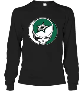 Dallas Stars Grateful Dead Steal Your Face Hockey NHL Adult Long Sleeve T-Shirt