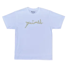 Decimal - 'Scrawl' T-Shirt - White / Sand