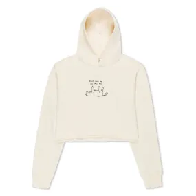 Don't Call Me Cropped Hoodie (Natural)