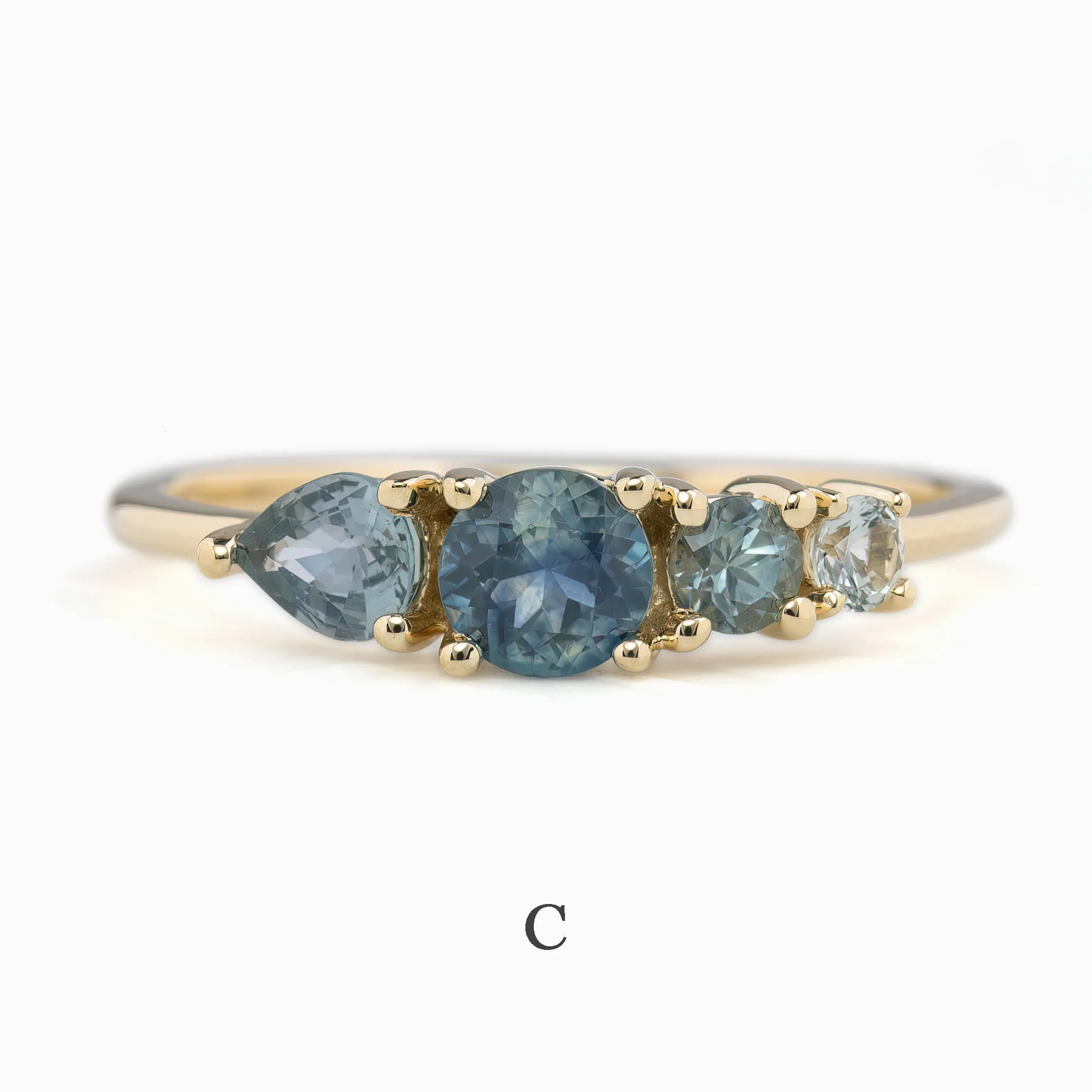 Droplets Sapphire Ring