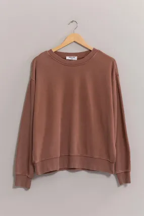 'Easy Days' Sweatshirt - Chestnut