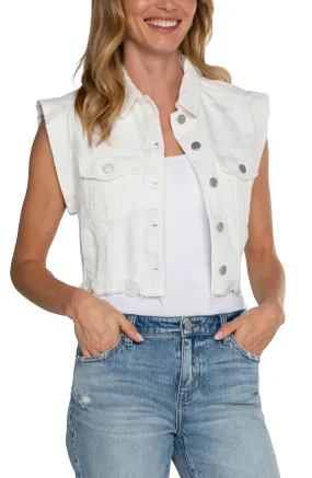 ECO CROPPED SLEEVELESS JACKET