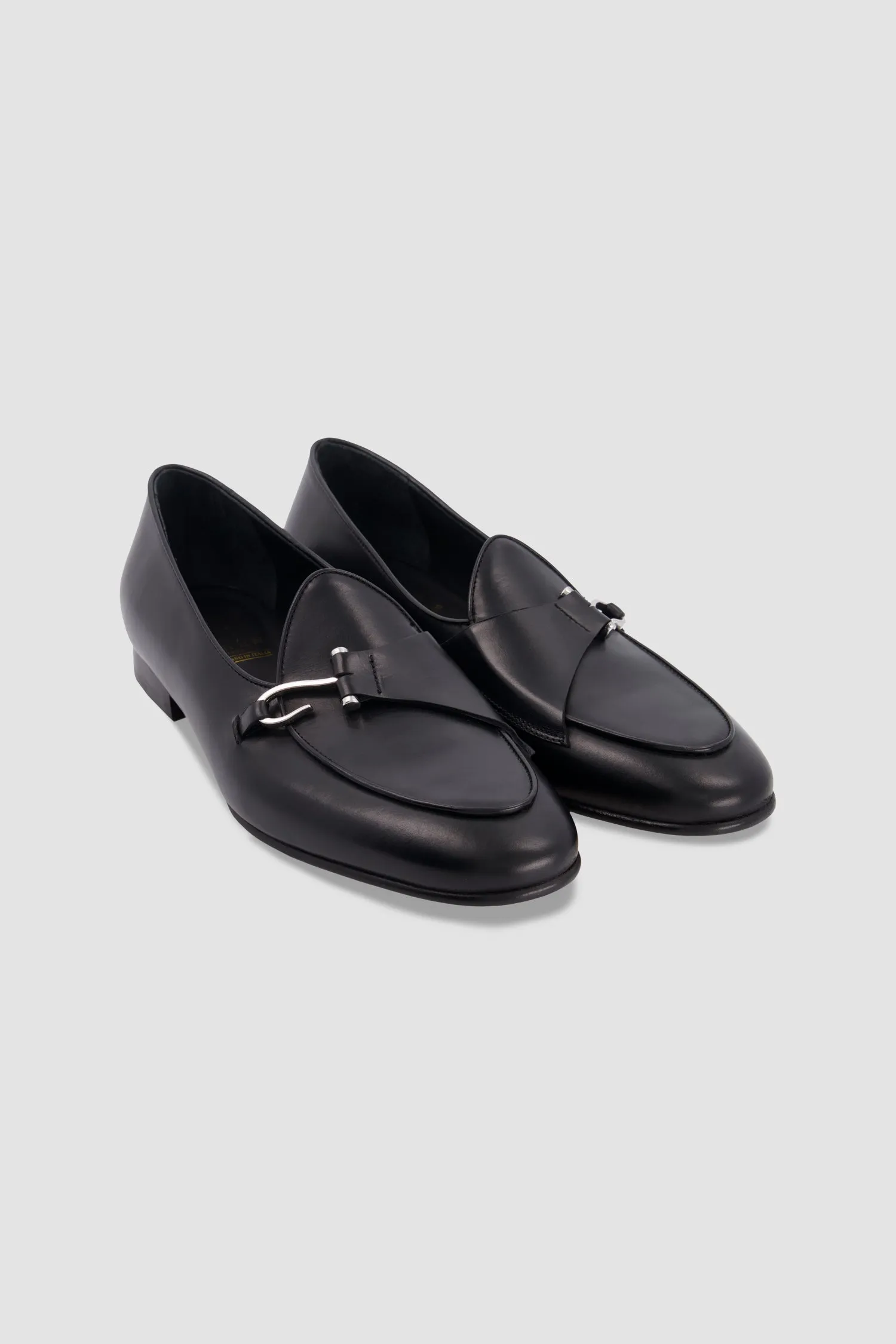 Edhen Milano Comporta Black Leather Loafers