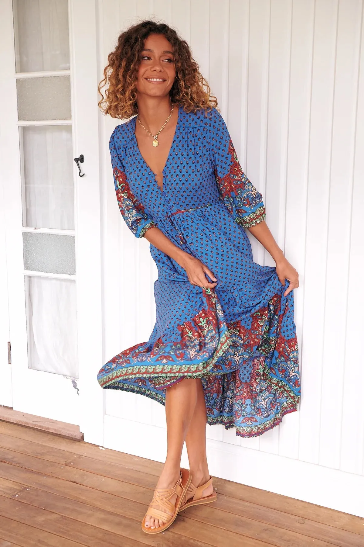 Eve Midi Dress Sirena Print