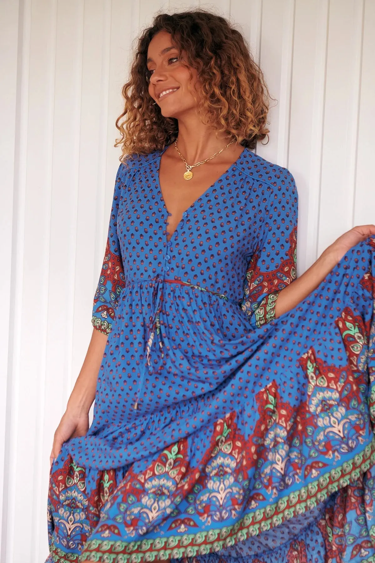 Eve Midi Dress Sirena Print