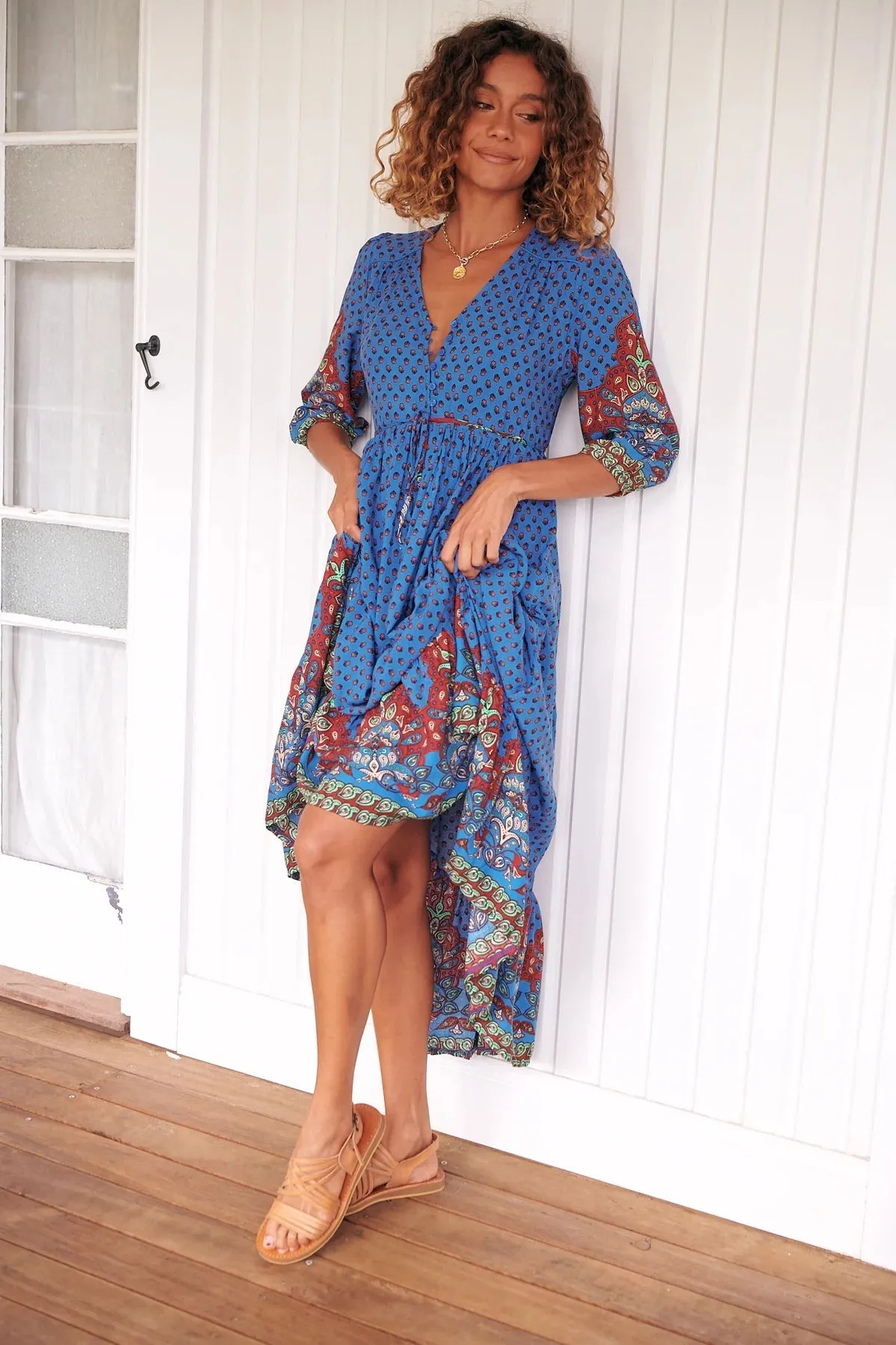 Eve Midi Dress Sirena Print