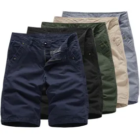 Fashion Solid Color Cotton Men's Shorts