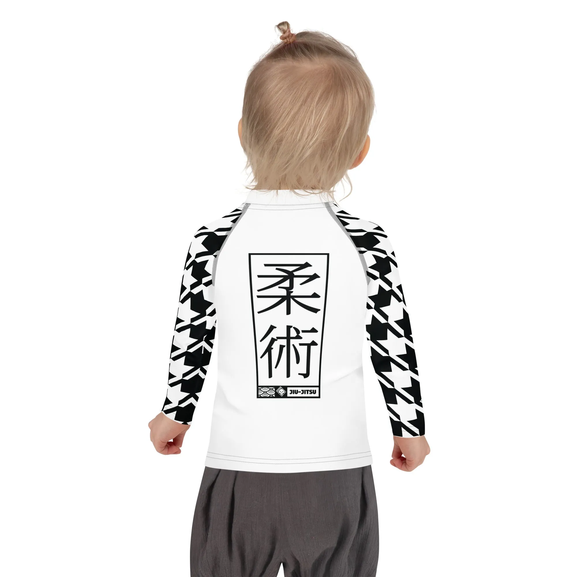 Fashionable Functionality: Girl's Houndstooth Jiu-Jitsu BJJ Rash Guard