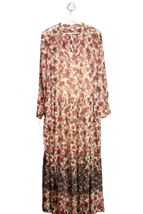 Free People Ivory /Multicoloured See It Through lined floral Dress UK XS