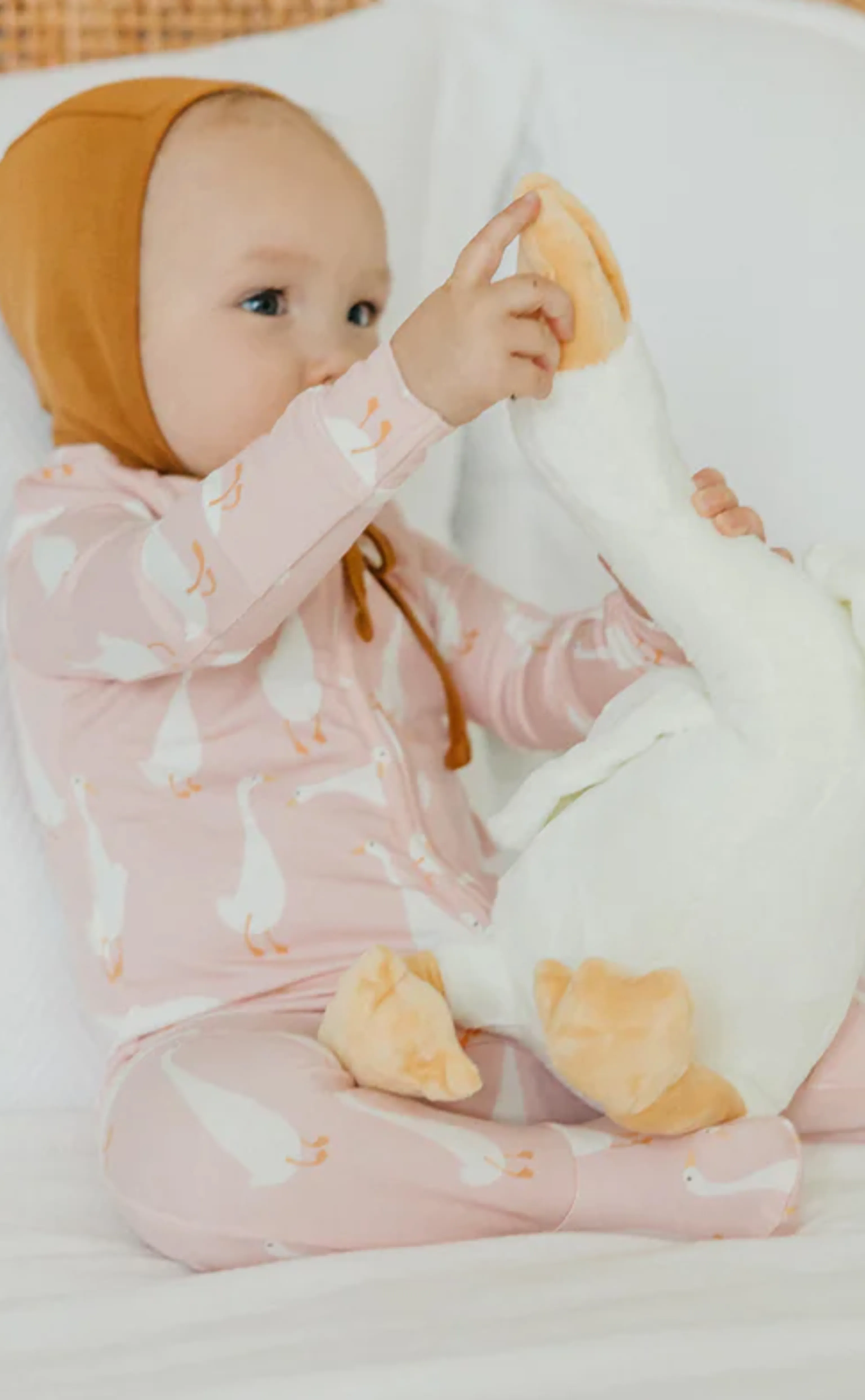 Goosie Zip Up Footie Pajamas | Copper Pearl