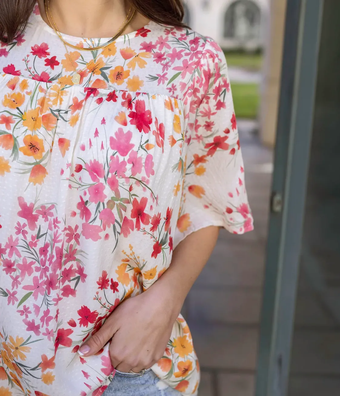 Grace & Lace Brooklyn Flowy Blouse