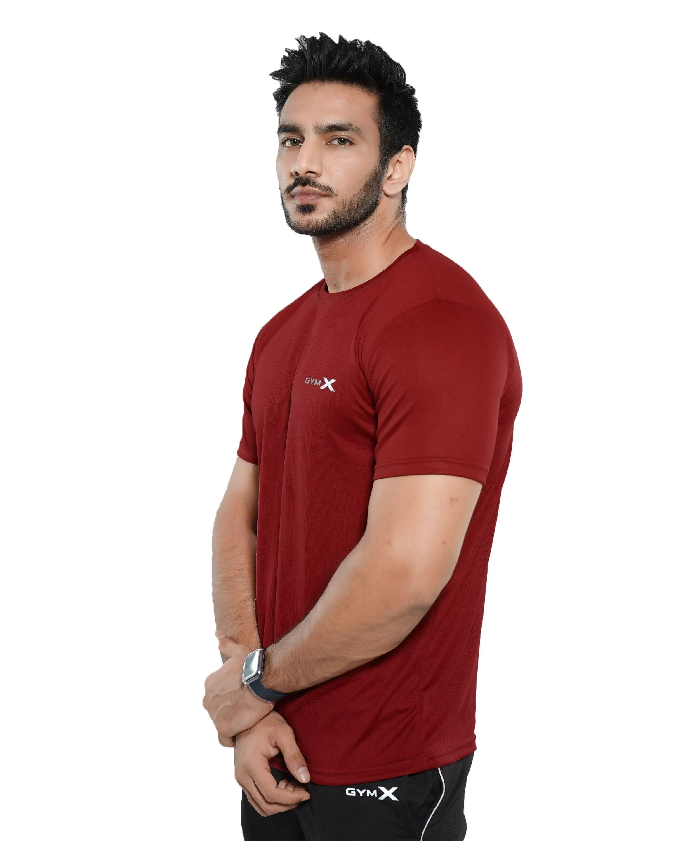 GymX Dot Mesh Tee: Red - Sale