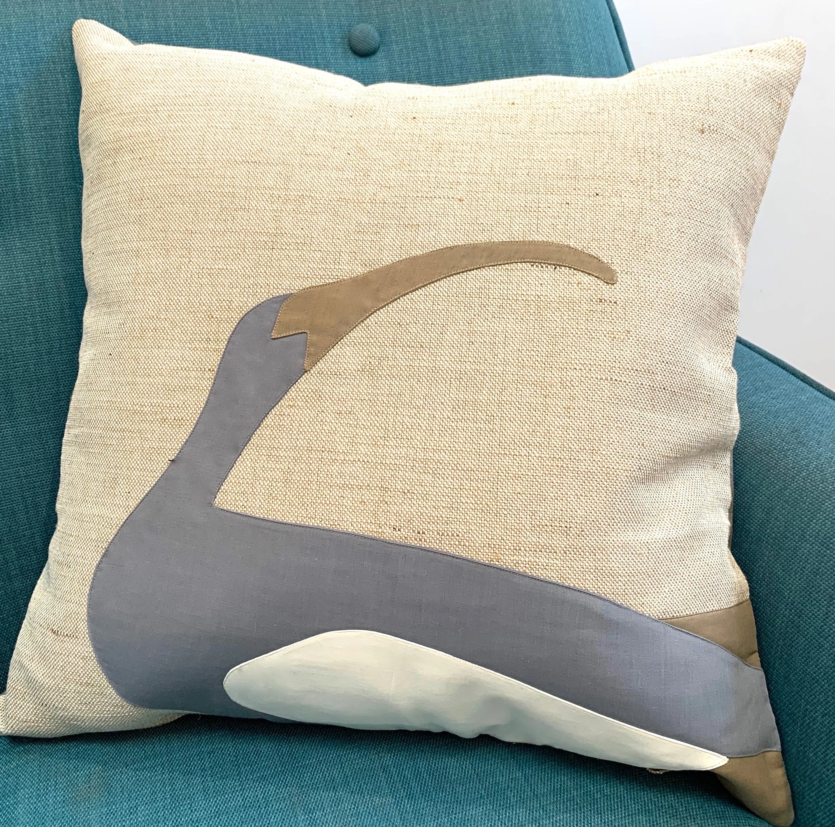 Ibis Cushion in Grey