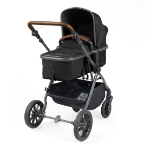 Ickle Bubba Cosmo 2 in 1 Plus Pushchair - Gunmetal / Black / Tan