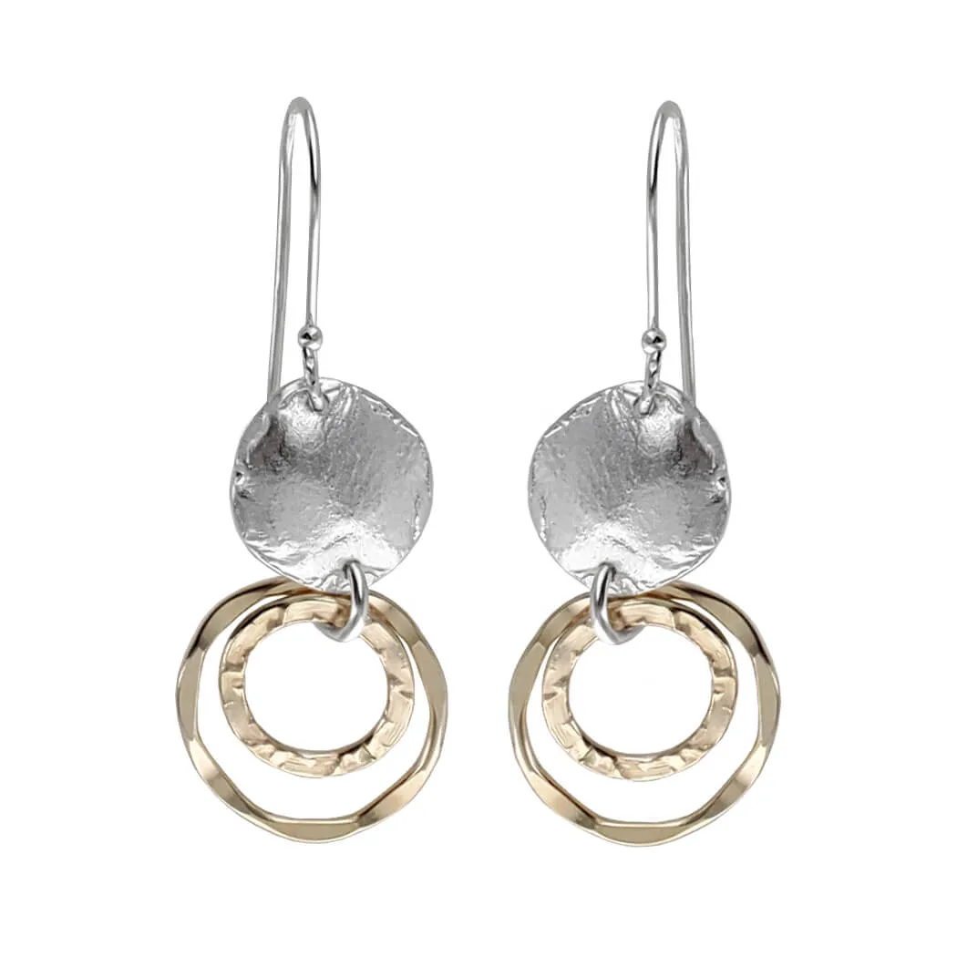 Israeli Dganit Hen Full Moon Hoop Earrings