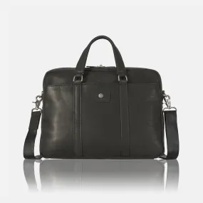 Jekyll & Hide Montana Slim Laptop Briefcase, Black